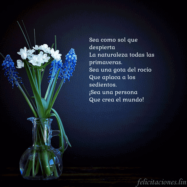 Tarjeta de cumpleaños con flores azules en un jarrón Sea como sol que despierta
La naturaleza todas la Tarjeta de cumpleaños con flores azules en un jarrón