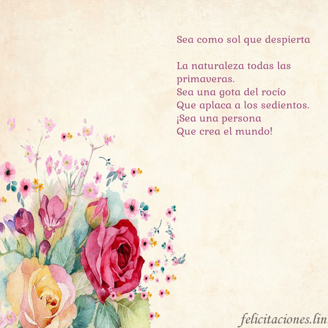 Tarjeta de cumpleaños con rosas pintadas en acuarela Sea como sol que despierta
La naturaleza todas la Tarjeta de cumpleaños con rosas pintadas en acuarela