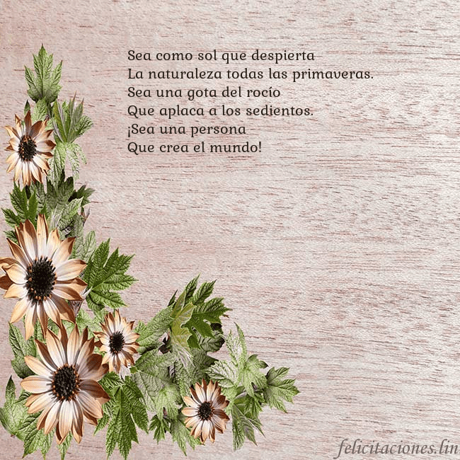 Tarjeta de cumpleaños con flores marrones Sea como sol que despierta
La naturaleza todas la Tarjeta de cumpleaños con flores marrones