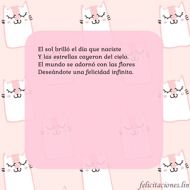 Tarjeta de cumpleaños rosa con gatos divertidos El sol brilló el día que naciste
Y las estrellas c Tarjeta de cumpleaños rosa con gatos divertidos