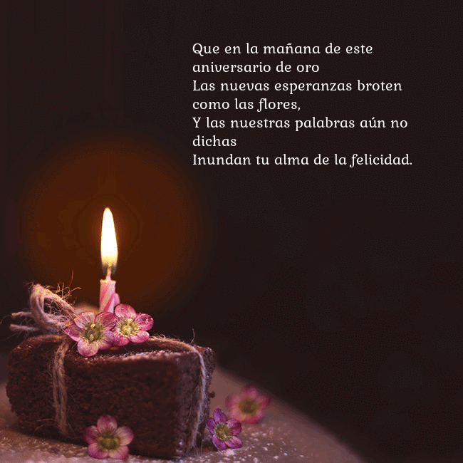 Postal animada: un pastel con una vela encendida Que en la mañana de este aniversario de oro
Las nu Postal animada: un pastel con una vela encendida