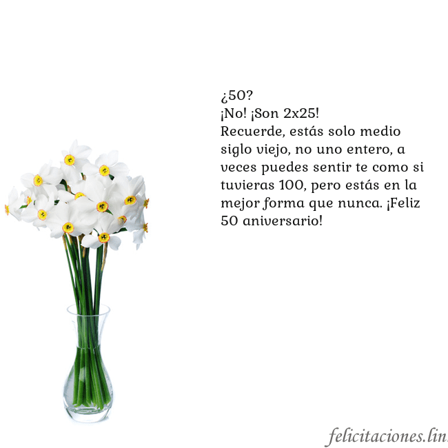 Tarjeta con narcisos