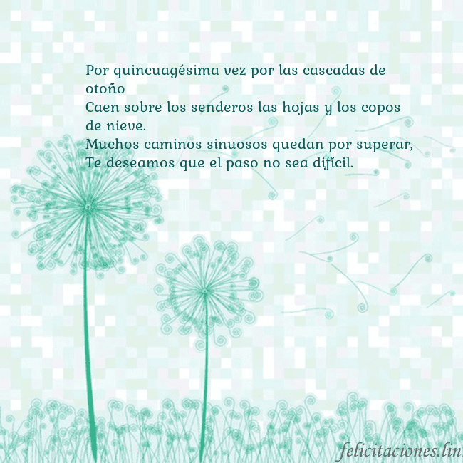 Tarjeta con dientes de león