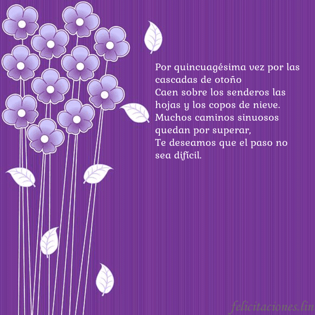 Tarjeta con flores violetas