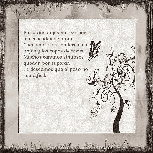 Tarjeta de cumpleaños nostálgica Por quincuagésima vez por las cascadas de otoño
Ca Tarjeta de cumpleaños nostálgica