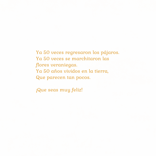 Gif animado corazón dorado Ya 50 veces regresaron los pájaros.
Ya 50 veces se Gif animado corazón dorado