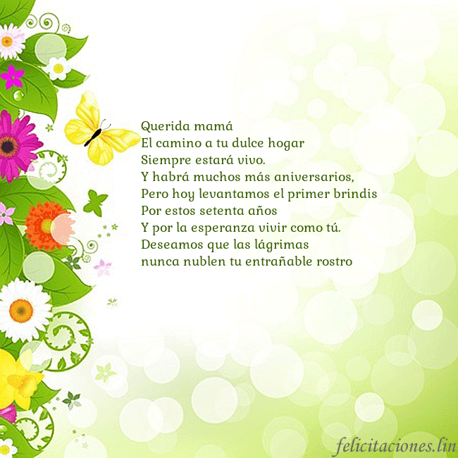 Tarjeta con flores y mariposas