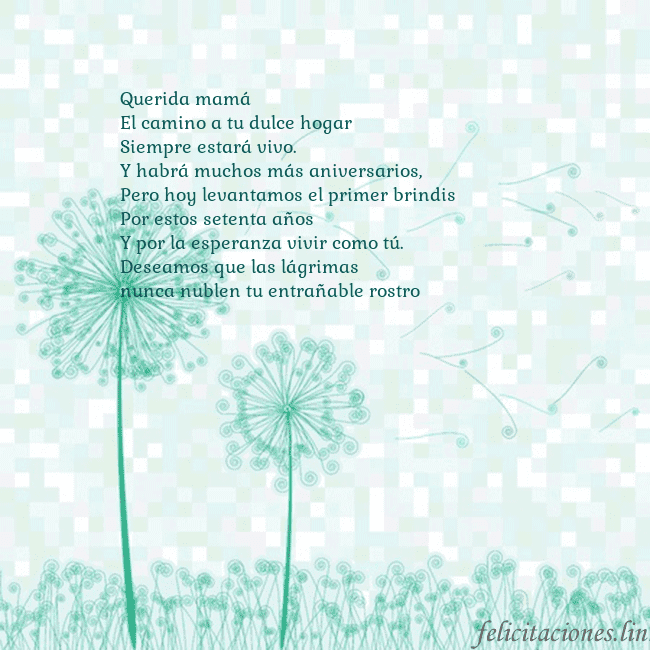 Tarjeta con dientes de león