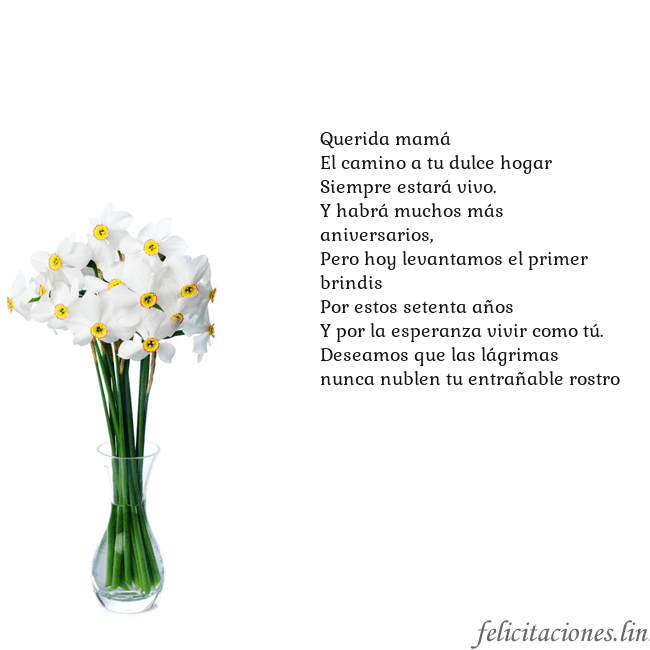 Tarjeta con narcisos