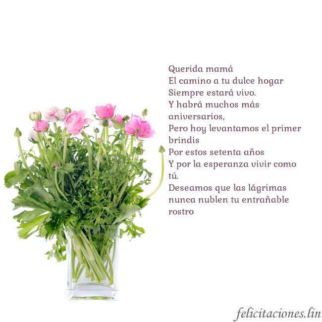 Tarjeta con flores en un jarrón