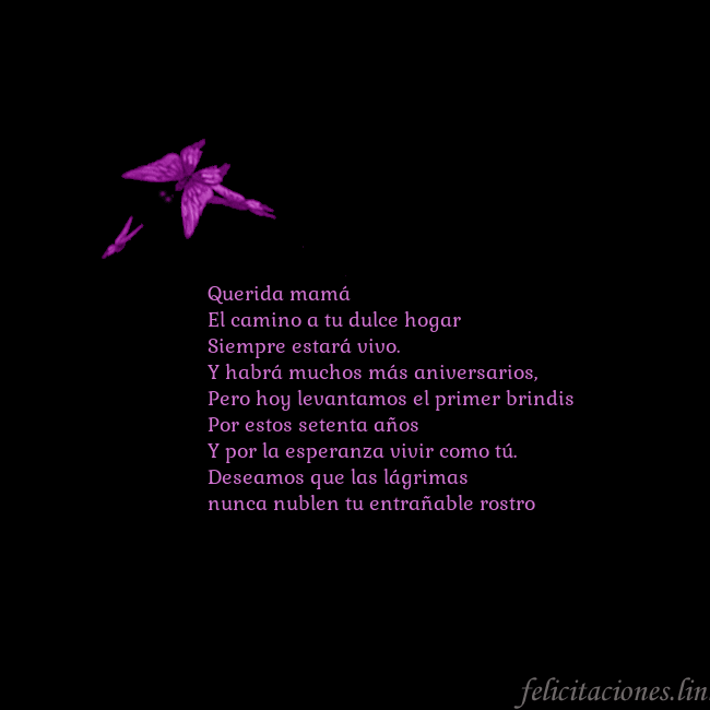 Tarjeta de cumpleaños con mariposas volando