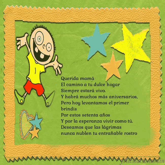 Tarjeta de cumpleaños con un chico divertido