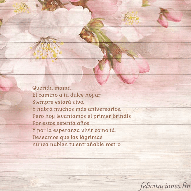 Tarjeta de cumpleaños con flores de manzana