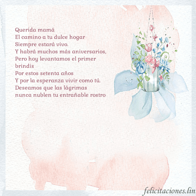 Tarjeta de cumpleaños con flores de acuarela