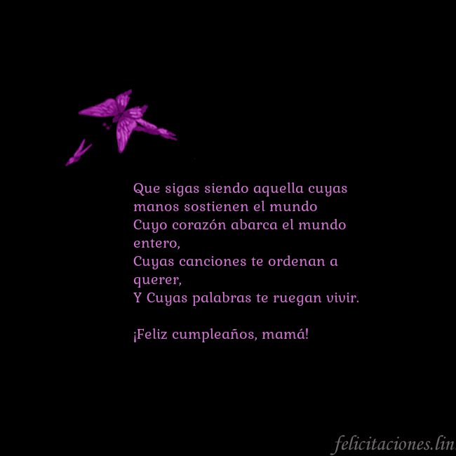 Tarjeta de cumpleaños con mariposas volando