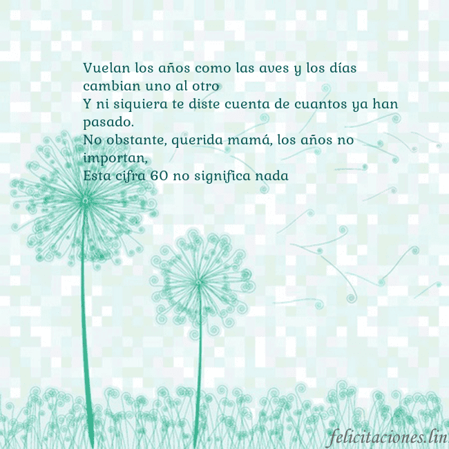 Tarjeta con dientes de león