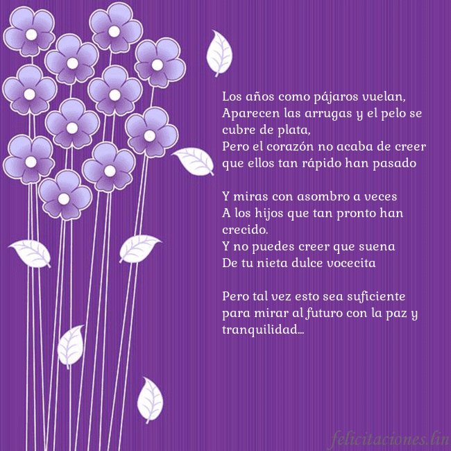 Tarjeta con flores violetas