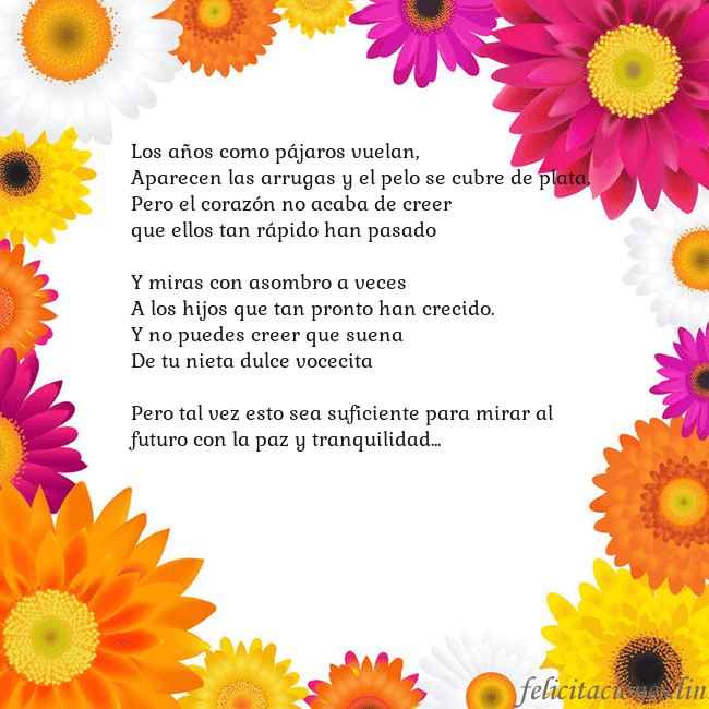 Tarjeta con flores de colores