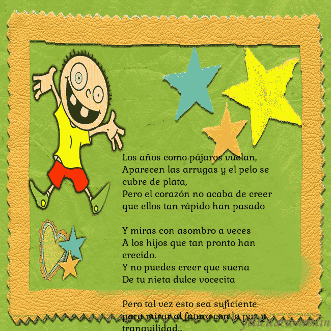 Tarjeta de cumpleaños con un chico divertido