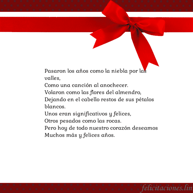 Tarjeta con cinta roja