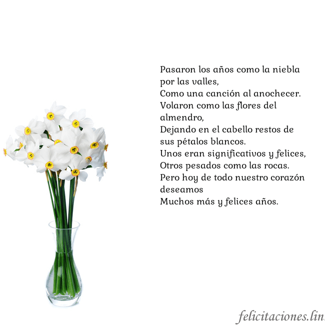 Tarjeta con narcisos