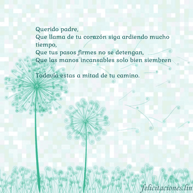 Tarjeta con dientes de león