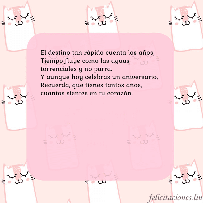 Tarjeta de cumpleaños rosa con gatos divertidos El destino tan rápido cuenta los años,
Tiempo flu Tarjeta de cumpleaños rosa con gatos divertidos