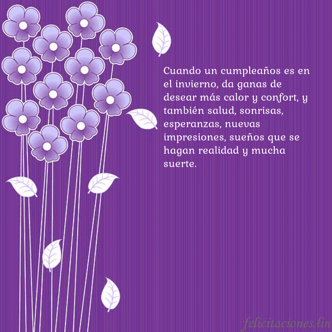 Tarjeta con flores violetas