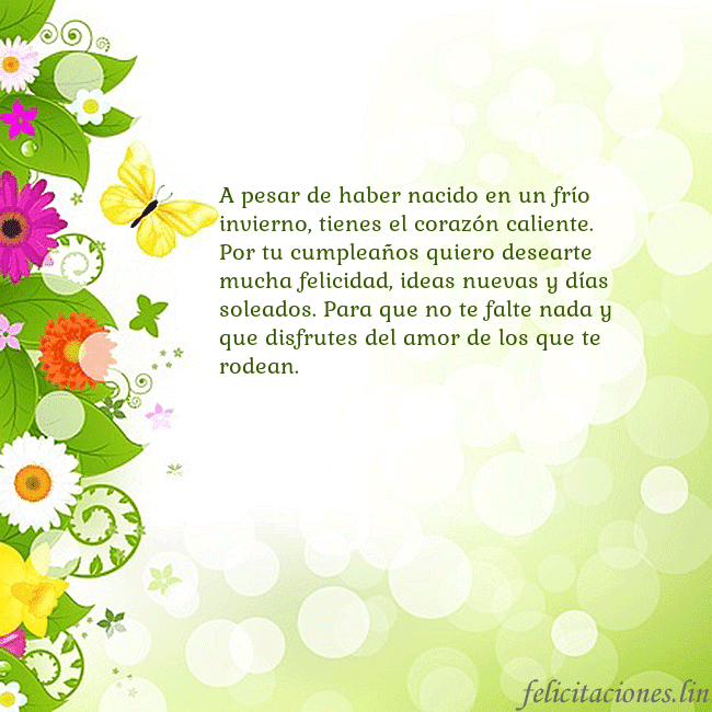 Tarjeta con flores y mariposas