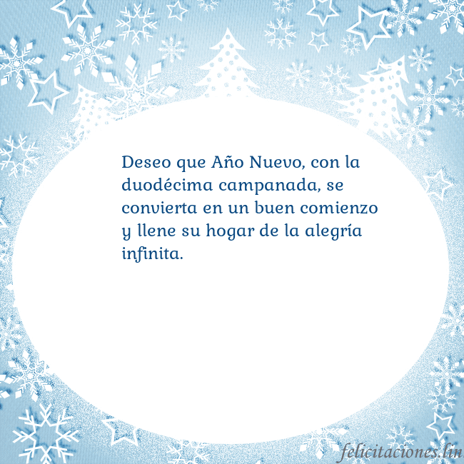 Tarjeta con abetos y copos de nieve