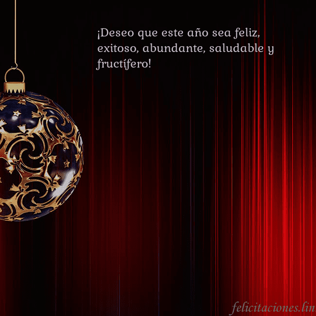 Tarjeta roja con un lujoso juguete de árbol de Navidad