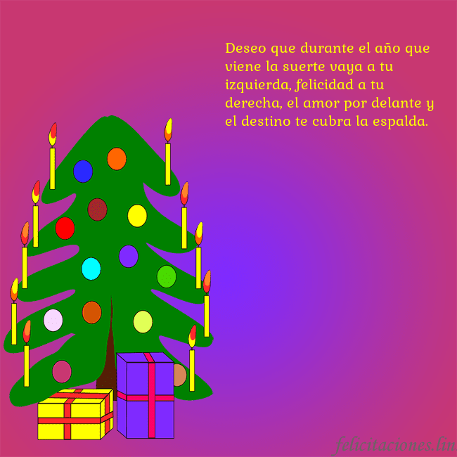 Tarjeta de felicitación brillante con un árbol de Navidad pintado