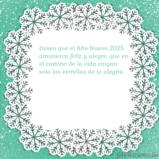 Tarjeta con copos de nieve