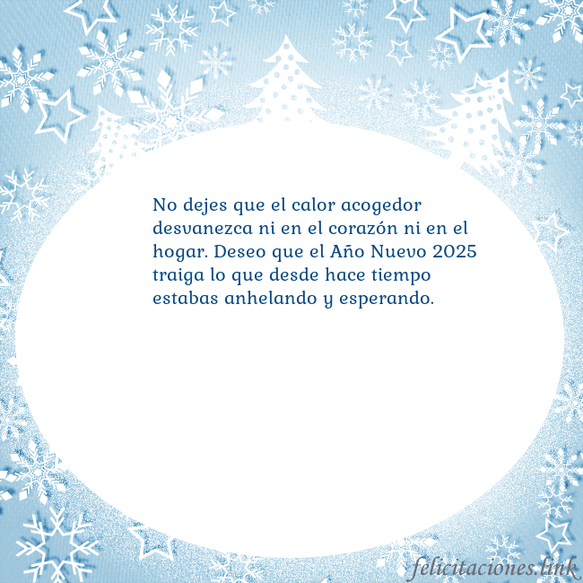 Tarjeta con abetos y copos de nieve