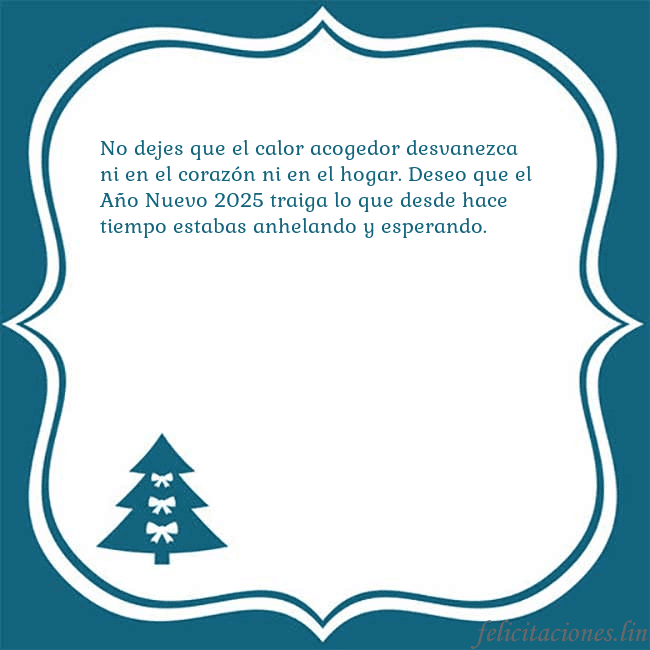 Tarjeta con un árbol de Navidad azul