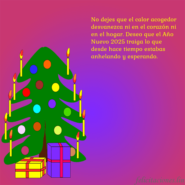 Tarjeta de felicitación brillante con un árbol de Navidad pintado