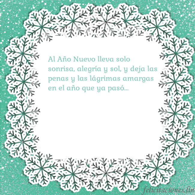 Tarjeta con copos de nieve