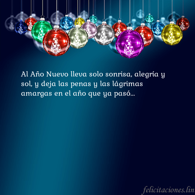 Tarjeta de felicitación azul con juguetes de árbol de Navidad