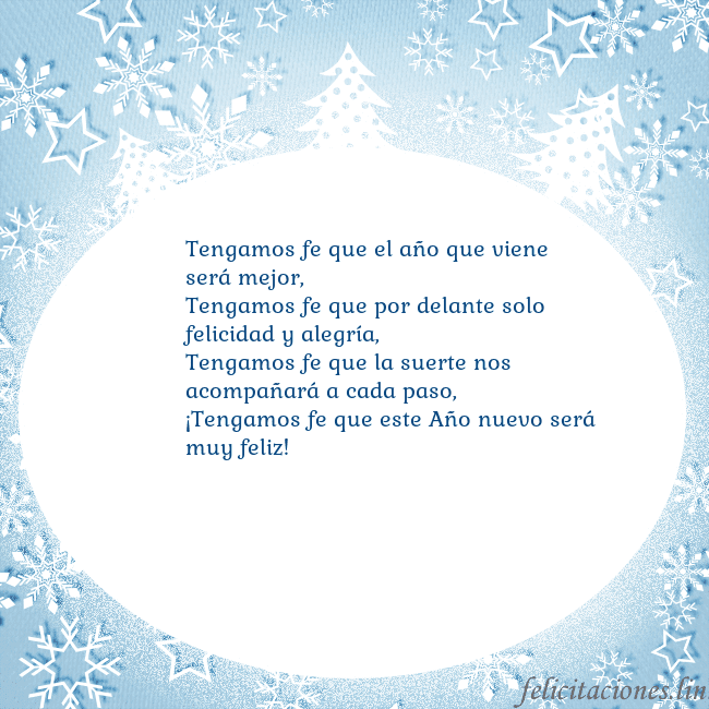 Tarjeta con abetos y copos de nieve