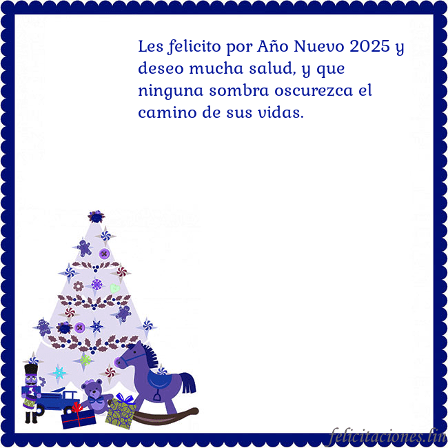 Tarjeta de felicitación con un árbol de Navidad y El Cascanueces