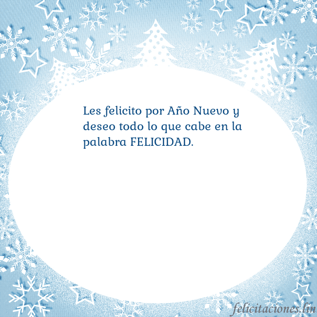 Tarjeta con abetos y copos de nieve