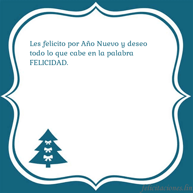 Tarjeta con un árbol de Navidad azul