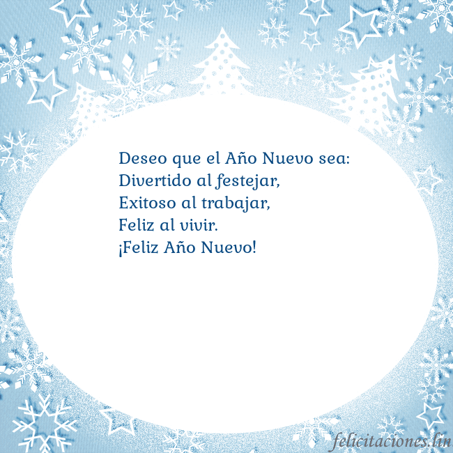 Tarjeta con abetos y copos de nieve