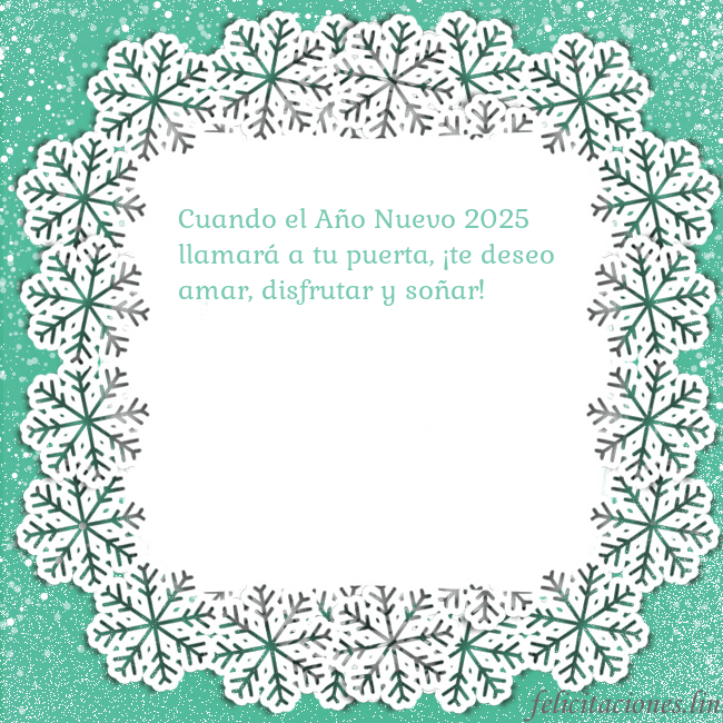 Tarjeta con copos de nieve