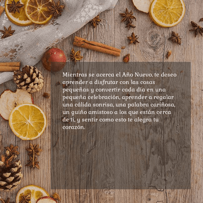 Tarjeta de felicitación con aroma navideño Mientras se acerca el Año Nuevo, te deseo aprender Tarjeta de felicitación con aroma navideño