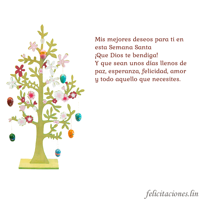 Tarjetas electrónicas de Pascua 1 Mis mejores deseos para ti en esta Semana Santa
¡Q Tarjetas electrónicas de Pascua 1