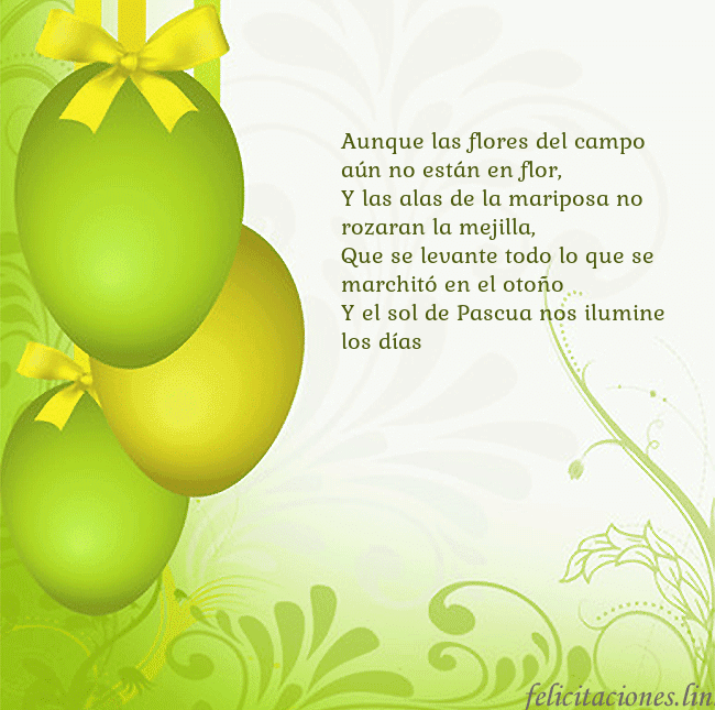 Tarjetas electrónicas de Pascua 3 Aunque las flores del campo aún no están en flor,
Tarjetas electrónicas de Pascua 3