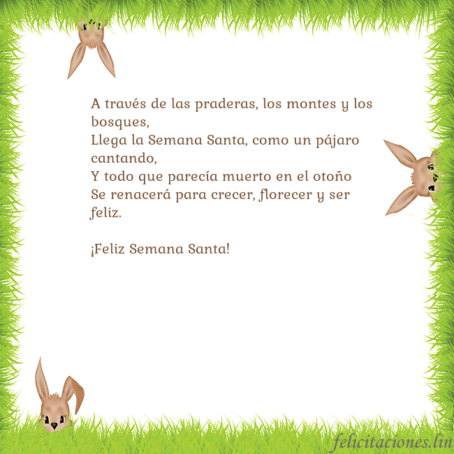Tarjetas electrónicas de Pascua 7 A través de las praderas, los montes y los bosques Tarjetas electrónicas de Pascua 7