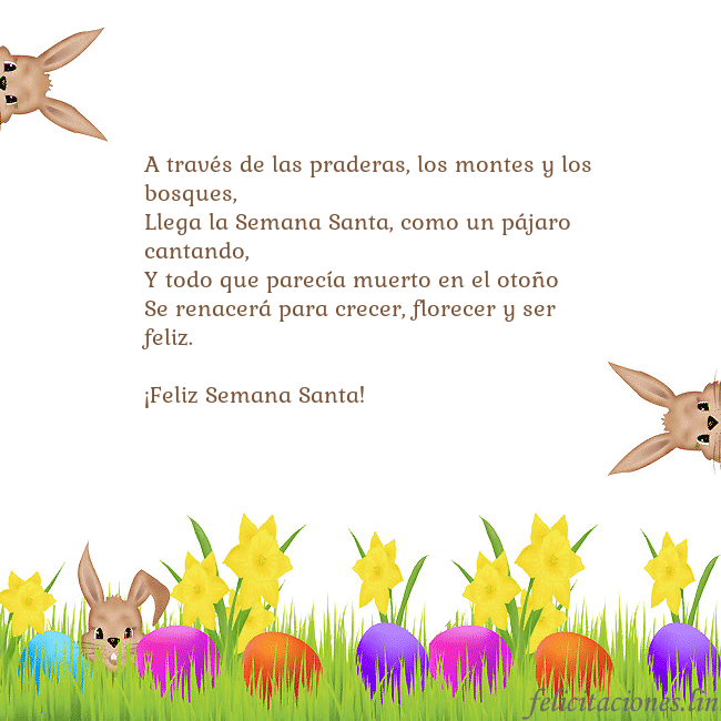 Tarjetas electrónicas de Pascua 8 A través de las praderas, los montes y los bosques Tarjetas electrónicas de Pascua 8