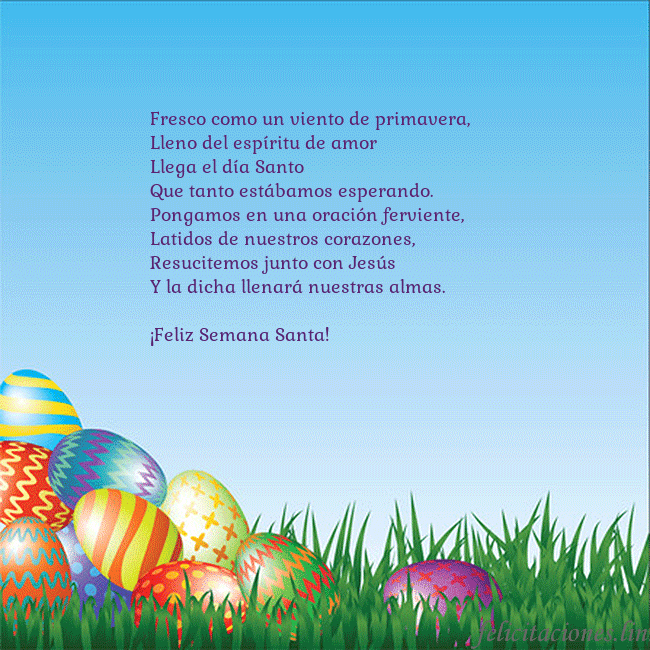 Tarjetas electrónicas de Pascua 5 Fresco como un viento de primavera,
Lleno del espí Tarjetas electrónicas de Pascua 5